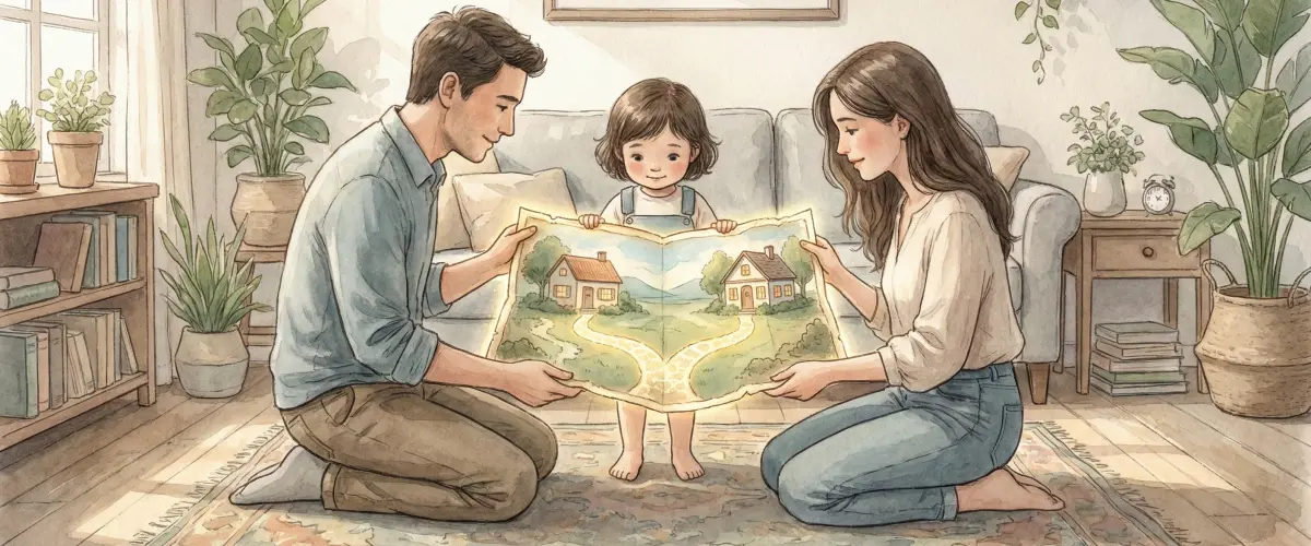 Imagem do artigo: A conversa decisiva: o roteiro psicológico para anunciar o divórcio aos filhos