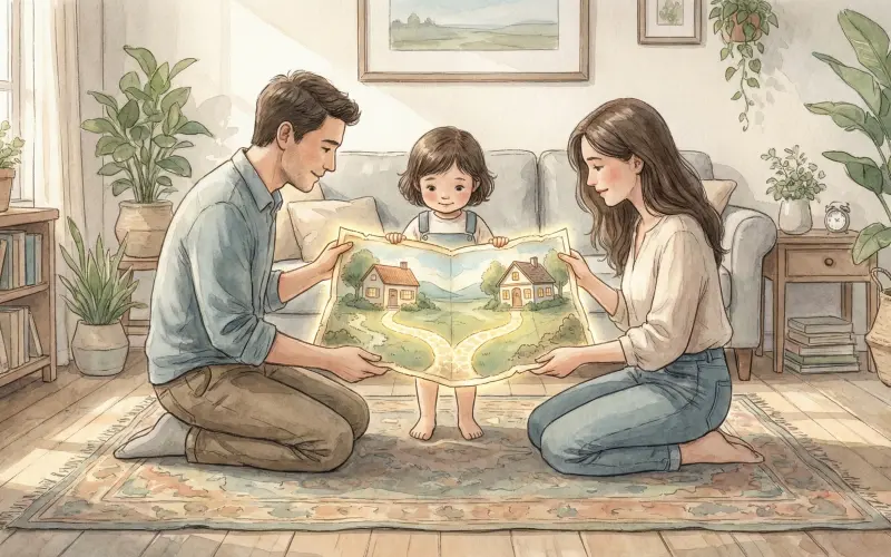 A conversa decisiva: o roteiro psicológico para anunciar o divórcio aos filhos