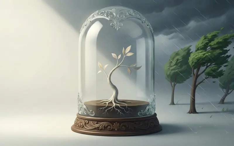 A geração de vidro: quando o cuidado vira obstáculo