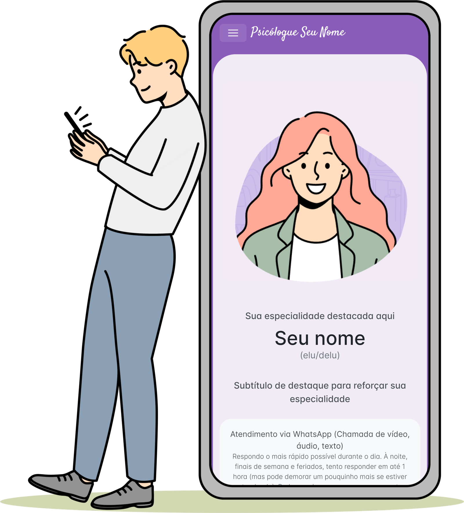 Exemplos de sites para psicólogos